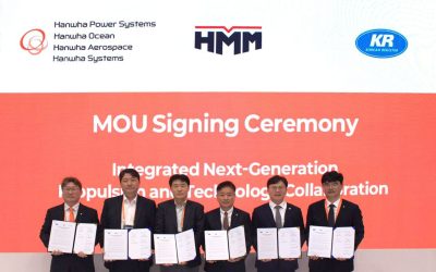 HMM, HANWHA AND KR SIGN MoU TO DEVELOP ZERO-CARBON SHIP PROPULSION