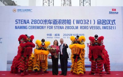 STENA LINE NAMES SECOND GREEN RO-RO IN CHINA