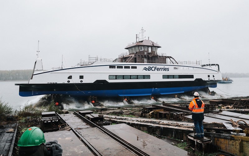 DAMEN LAUNCHES ELECTRIC VESSEL FOR BC FERRIES