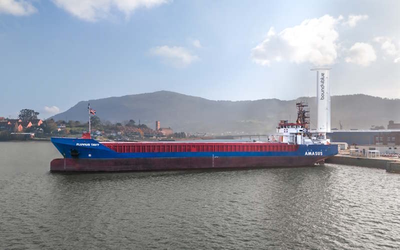 SECOND SUCTION SAIL INSTALLATION ON AMASUS GENERAL CARGO VESSEL