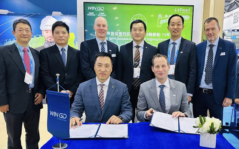 WinGD SIGNS DUAL-FUEL SERVICE CONTRACT WITH OPearl LNG SHIP MANAGEMENT