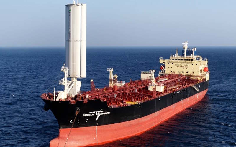 HMM BEGINS WING SAIL SEA TRIALS