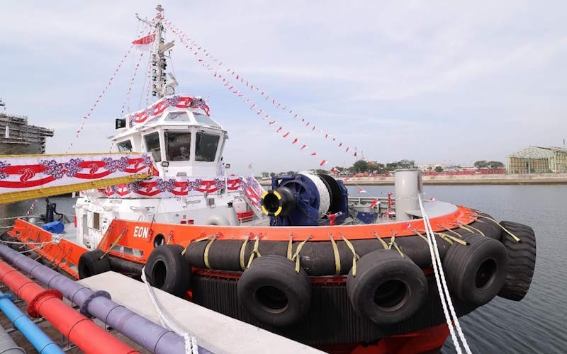 FIRST ELECTRIC HARBOUR TUG NAMED IN SINGAPORE