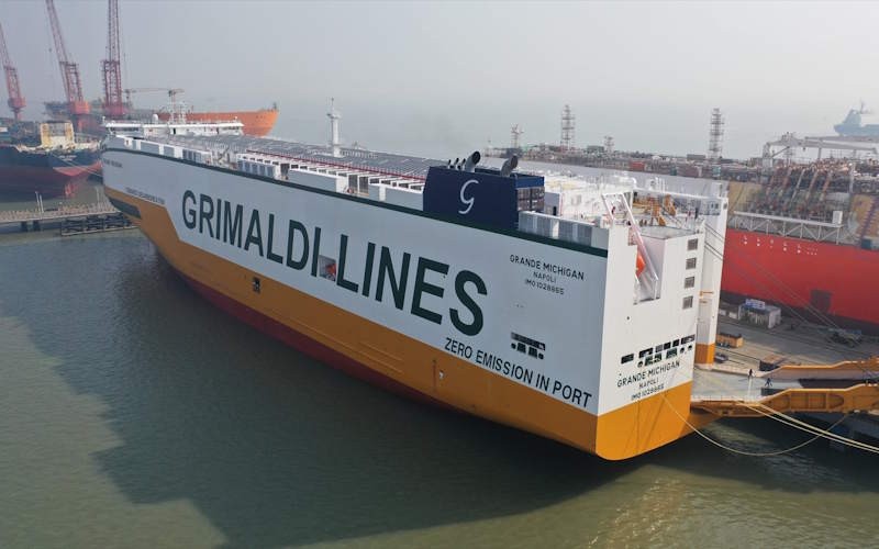 GRIMALDI RECEIVES EIGHTH AMMONIA-READY PCTC