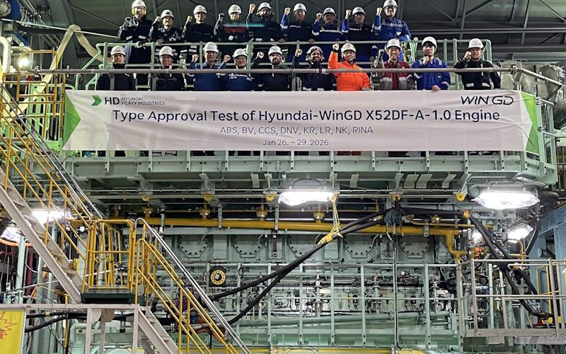 FIRST TA AND FAT FOR WinGD AMMONIA-FUELLED TWO-STROKE ENGINE