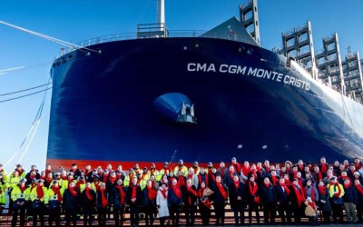 FIRST 15,000 TEU METHANOL CONTAINER SHIP DELIVERED TO BV CLASS
