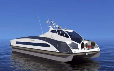 FERRY DESIGN CONCENTRATES ON WEIGHT AND EFFICIENCY
