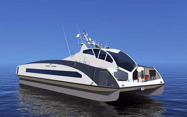 FERRY DESIGN CONCENTRATES ON WEIGHT AND EFFICIENCY
