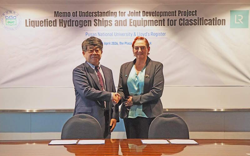 LR AND PUSAN UNIVERSITY TO SUPPORT LH2 SHIPPING CERTIFICATION