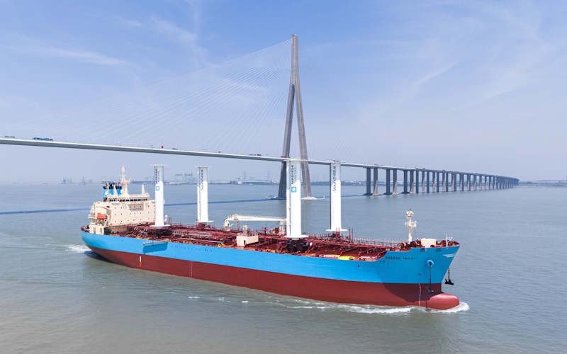 SECOND eSAIL INSTALLATION ON MAERSK TANKER