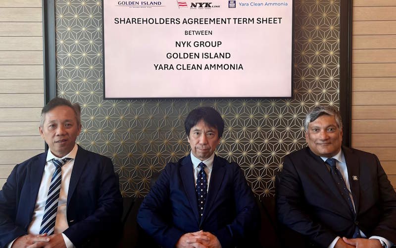 AGREEMENT PAVES WAY FOR CLEAN AMMONIA BUNKERING IN SINGAPORE