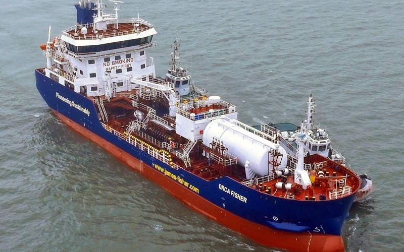 FKAB-DESIGNED DUAL-FUEL PRODUCT TANKER DELIVERED TO JAMES FISHER