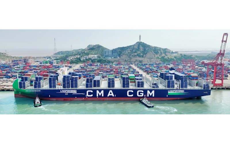 CMA CGM TAKES DELIVERY OF LARGEST GAS-FUELLED CONTAINERSHIP