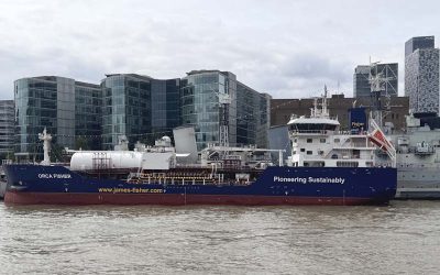 FIRST JAMES FISHER FKAB-DESIGNED SUSTAINABLE TANKER NAMED IN LONDON