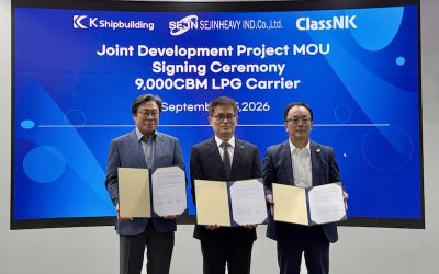 MoU SIGNED FOR JOINT DEVELOPMENT OF ECO LPG CARRIER