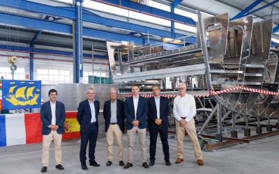 NEW HYBRID FERRY FOR FRENCH NW ATLANTIC ISLANDS BEGINS CONSTRUCTION