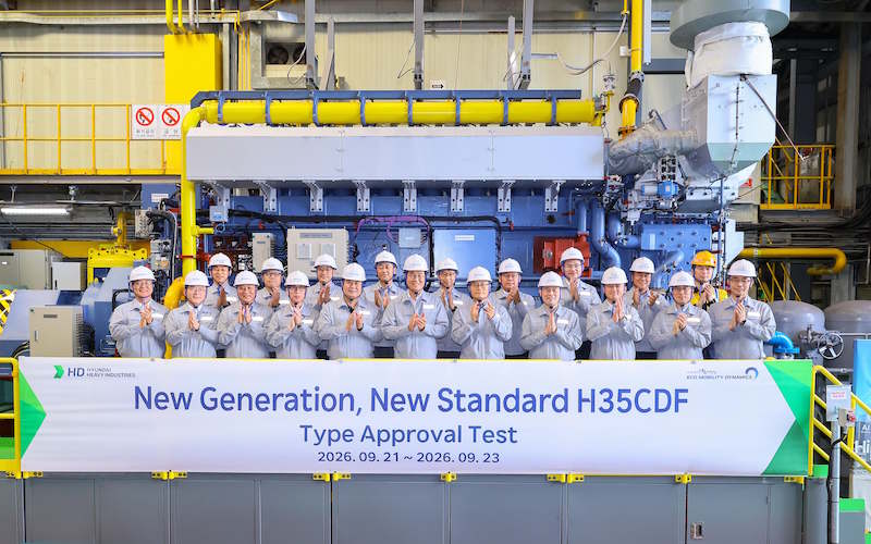 HHI-EMD ACHIEVES TYPE APPROVAL FOR LATEST HiMSEN DUAL FUEL ENGINE