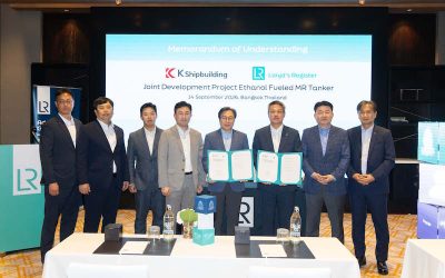 K SHIPBUILDING AND LR EXPLORE ETHANOL FUEL POTENTIAL IN TANKER PROPULSION