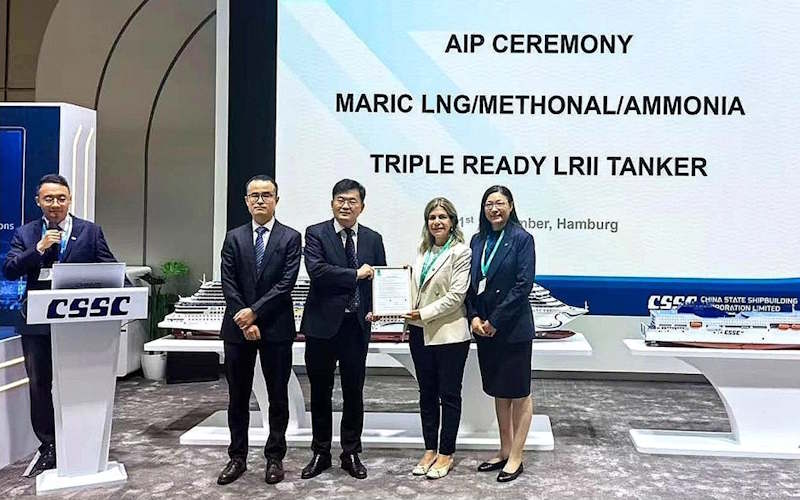 LR ADDRESSES FUTURE FUEL UNCERTAINTY WITH AiP FOR MARIC TRI-FUEL TANKER