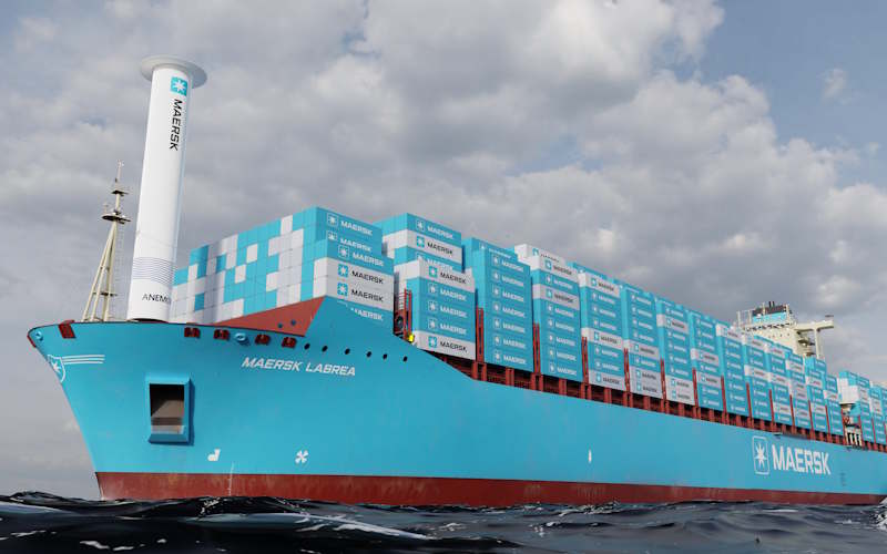ANEMOI TO FIT ROTOR SAIL TO MAERSK CONTAINER SHIP