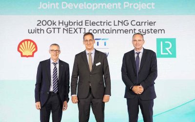 LR, GTT AND SHELL JOIN FORCES TO EXPLORE LARGE HYBRID-ELECTRIC LNGC DESIGN
