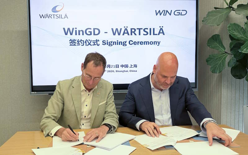 WÄRTSILÄ AND WINGD JOIN FORCES FOR TWO-STROKE SERVICE